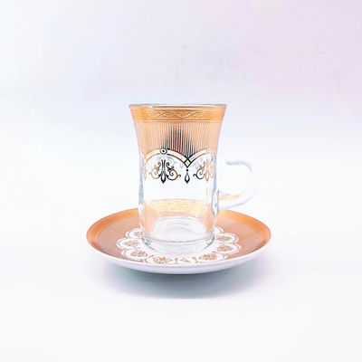 Glass Turkey Arabic Tea Set Sustainable Transparent Traditional Design