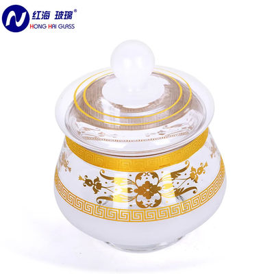 Arabic Crystal Glass Candy Bowls Real Golden Delicate Design
