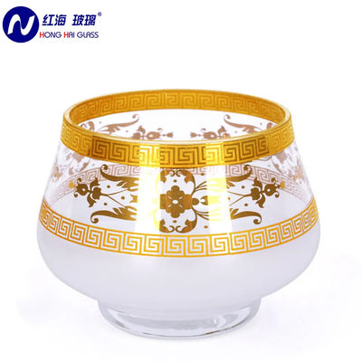 Arabic Crystal Glass Candy Bowls Real Golden Delicate Design