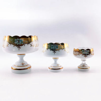 Glass Bohemia Fruit Bowl Handmade Decorative Fruit Bowls Unique