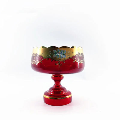Glass Bohemia Fruit Bowl Handmade Decorative Fruit Bowls Unique