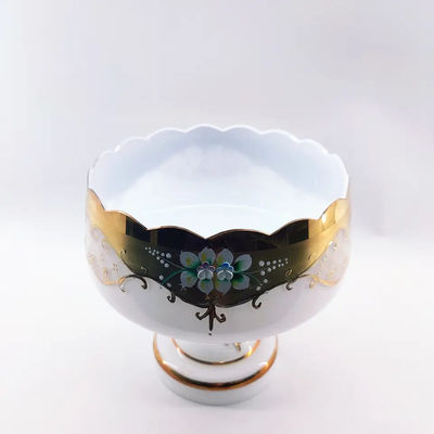 Glass Bohemia Fruit Bowl Handmade Decorative Fruit Bowls Unique