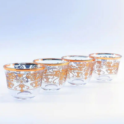 Delicate Arabic Coffee Cup Luxury Glass Arabian Coffee Cup Custom