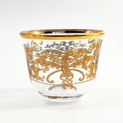 Delicate Arabic Coffee Cup Luxury Glass Arabian Coffee Cup Custom