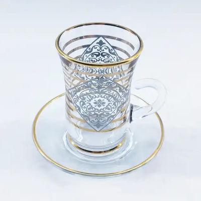 Kitchen Arabic Tea Cup Flower Pattern Custom Arabic Cawa Cups