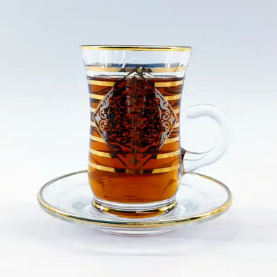 Kitchen Arabic Tea Cup Flower Pattern Custom Arabic Cawa Cups