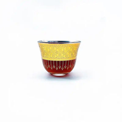 Premium Traditional Turkish Coffee Cup Set Smooth Glass Material