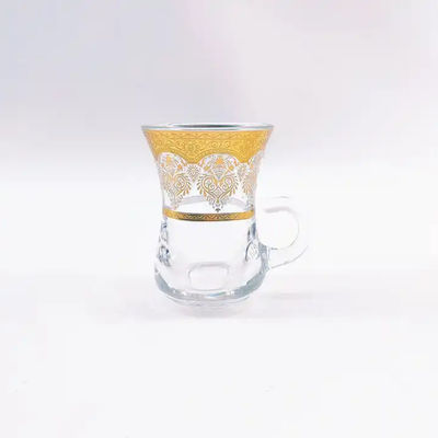 Delicate Arabic Tea Cup Handmade 115ml Volume 6 Cups And 6 Saucers