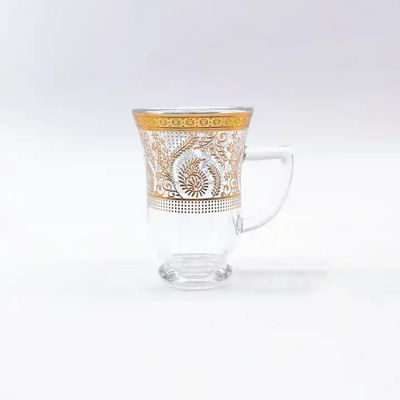 Delicate Glass Turkish Crystal Tea Set 88ml Volume Traditional