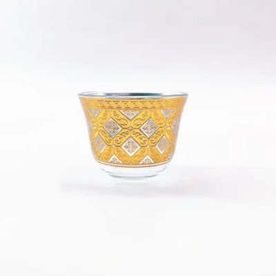 Crystal Arabic Coffee Cup 30mm Bottom Diameter Arabic Cawa Cup Set