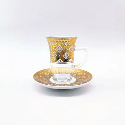 Crystal Arabic Coffee Cup 30mm Bottom Diameter Arabic Cawa Cup Set