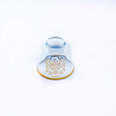 Arabic Transparent Teacups And Saucers Glass 19pcs Coffee Sets