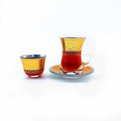 Standalone Turkish Arabic Tea Cup Traditional German Real Gold