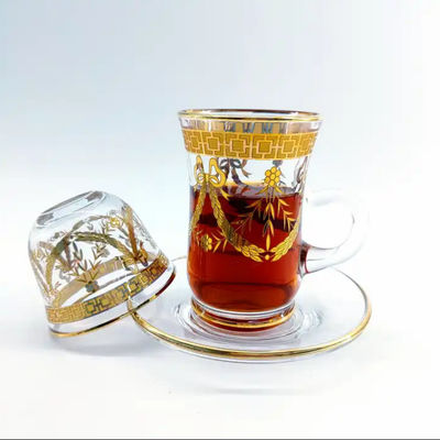 Gold Authentic Turkish Coffee Cups Customized Arabic Cawa Cups