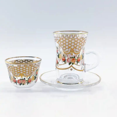 Traditional Espresso Turkish Tea Cups Saucer Arabic Tea Set Exquisite