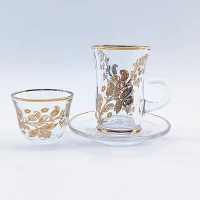 Home Arabic Coffee Cup 50mm Height Turkish Coffee Cups Glass custom