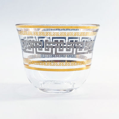 Daily Authentic Traditional Turkish Coffee Cup Transparent 60mm Top Diameter