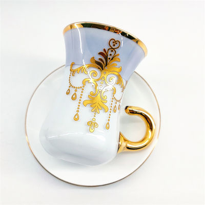 Aesthetic Arabic Tea Cup 162G Weight 105ML Arabic Tea And Coffee Sets