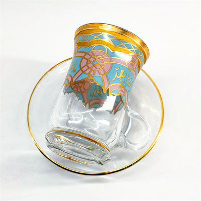 Classic Arabic Style Tea Set Traditional Handcrafted Clear Tea Cup