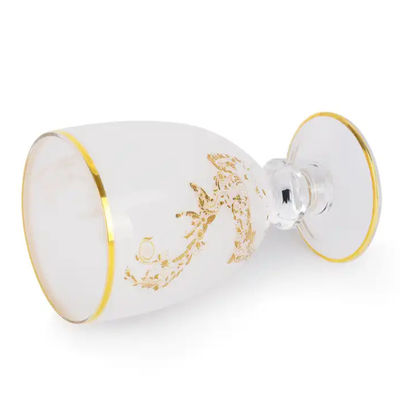 White Arabic Cups Set Authentic Turkey Juice Set Hand Painted