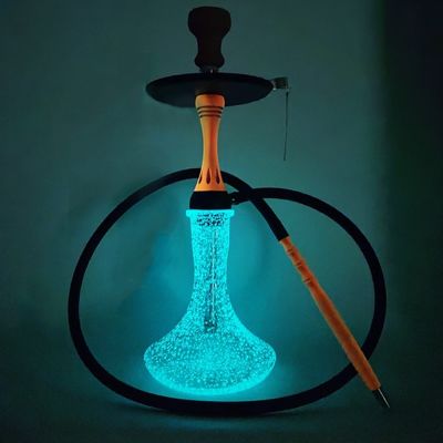 Aluminum Arabic Hookah Round Base Arabic Shisha Smoking Modern