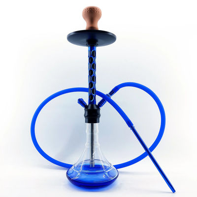 Cylindrical Aluminum Hookah Round Base Portable Mini Hookah
