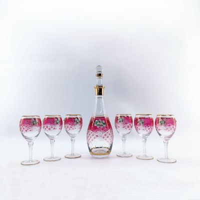 Customized Water Jug Glass Set Lightweight 2.2L Glass And Pitcher Set
