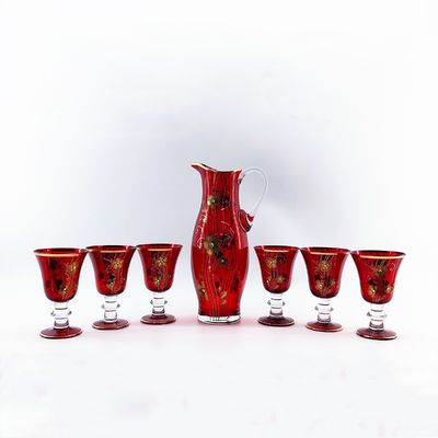 Restaurant Water Jug Glass Set Handle Modern Water Jug And Tumbler Set