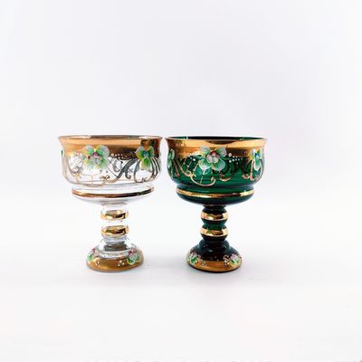 Large Tableware Glass Fruit Bowls Lightweight Eye Catching Pattern