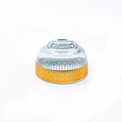 Home Custom Round Candy Dish Crystal Glass With 10.8cm Height