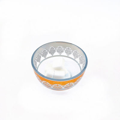 Storage Crystal Clear Glass Candy Dish Round Shape 5.5cm Depth