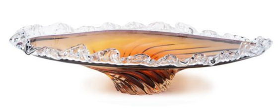 Customized Glass Crystal Fruit Bowl Large Handmade Craftsmanship
