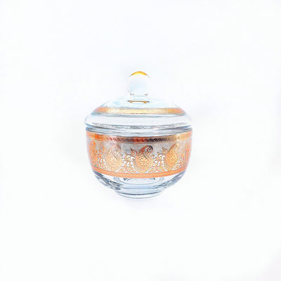 Modern Sugar Bowl Crystal Glass Heat Resistant Small Clear Sugar Bowl