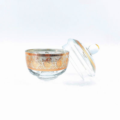 Modern Sugar Bowl Crystal Glass Heat Resistant Small Clear Sugar Bowl