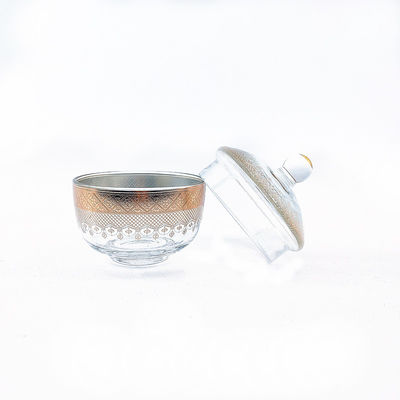 Crystal Glass Handmade Sugar Bowl 230g Weight Modern Sugar Bowl
