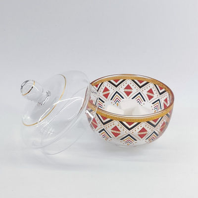 Small Crystal Clear Sugar Bowl With Lid 300ml Capacity Custom Made