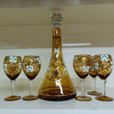 Home Water Jug Glass Set Heat Resistant Dishwasher Glass Carafe With Lid