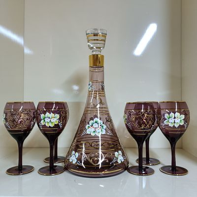 Home Water Jug Glass Set Heat Resistant Dishwasher Glass Carafe With Lid