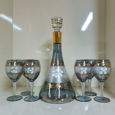 Home Water Jug Glass Set Heat Resistant Dishwasher Glass Carafe With Lid