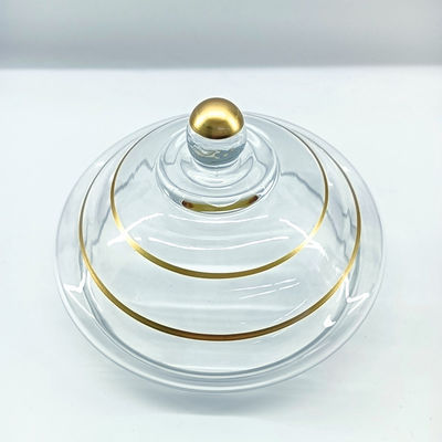 Tableware Crystal Glass Sugar Bowls 1650ml Capacity Food Storage