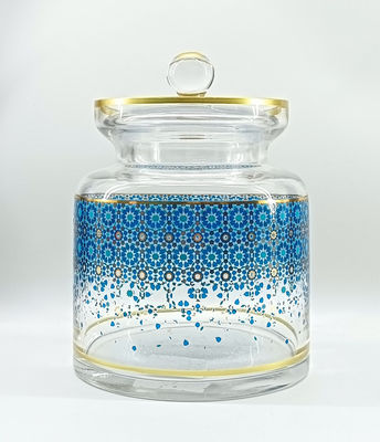 Stylish Tableware Glass Sugar Bowls Functional For Storing Displaying