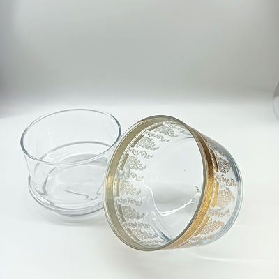 Home Clear Glass Candy Bowls 11.8cm Depth Elegant Exquisite Look