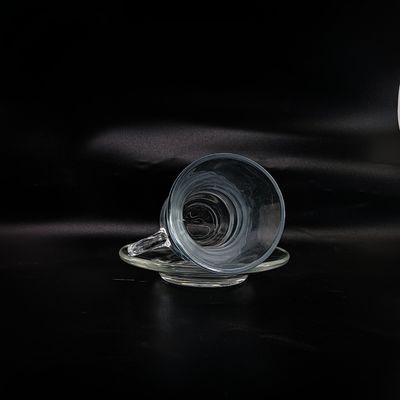 Tea Cup Sets Arabian Style Glass Materials Crystal Customizable Arabic Tea Cup Set for Milk Tea Coffee