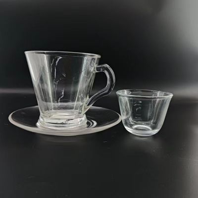 Glass Tea Cup Sets Arabian Style Transparent Glass Coffee Cup Sets Hand-Made Arabic Style Design for Tea Coffee Milk