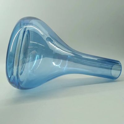 Handmade Sea Blue Color Glass Modern Sheesha Chicha Narguile Flask Smoke Glass Hookah with Optional Smoke Tube length