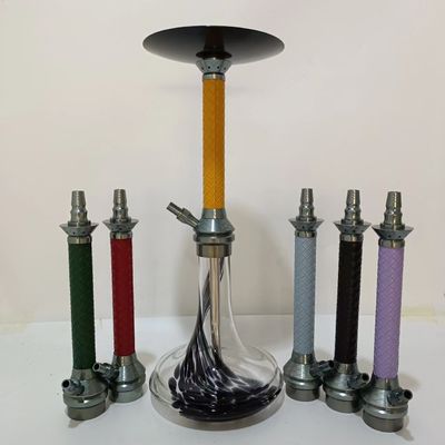 Crystal Shisha Hookah Glass Bottle Customized Hookah Portable Air Smoke Nargile Accessories For Smoking