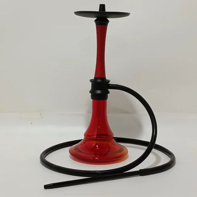 Convenient And Stylish Hookah Shisha Eco-friendly Material Air Smoke Nargile Accessories Fashion Design Red Glass Bottle