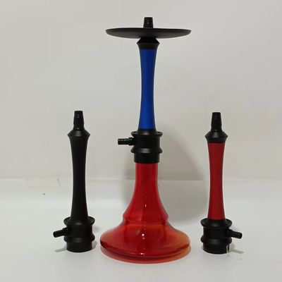 Convenient And Stylish Hookah Shisha Eco-friendly Material Air Smoke Nargile Accessories Fashion Design Red Glass Bottle