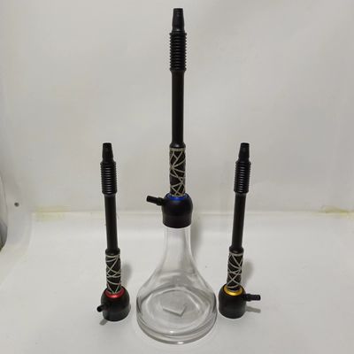 Hookah Shisha With Eco-friendly Material Air Smoke Nargile Accessories With Straight Mouth Glass Bottle
