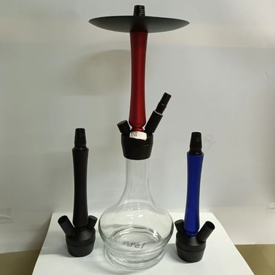 Convenient Handmade Glass Shisha Hookah Transparent Color Glass Fashion Design Nargile with Accessories for Smoking